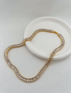 Choker Baguete Zirconia