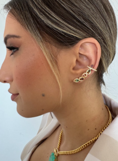 Brinco Earcuff Gotas Coloridas - comprar online