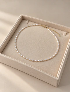 Choker Pérola Grão de Arroz - comprar online