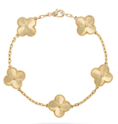 Pulseira 3 Trevos Dourado na internet