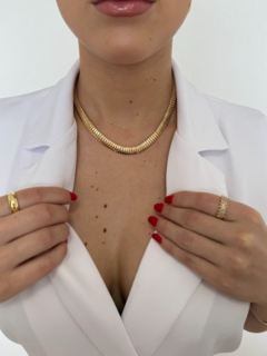 Choker Fio Lacraia 4mm - Ladora Joias