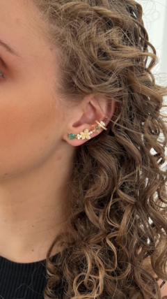 Brinco Earcuff Flores