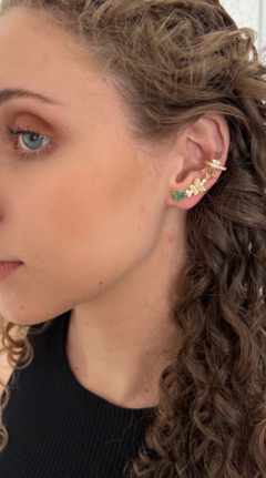 Brinco Earcuff Flores - comprar online