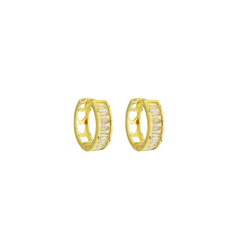Argola Zirconia Cristal