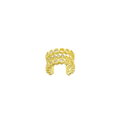 Piercing Cravejado 3 Fileiras