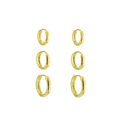 Trio Argola Redonda Lisa - comprar online