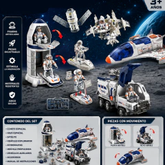 Set Espacial BL112 | Playset Espacial con Cohetes, Astronautas y Accesorios - comprar online