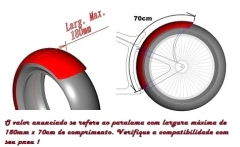 Para - lama Traseiro Honda Shadow 600 Pneu até 180mm de largura 70cm acompanha kit fixação - metalcustomgarage