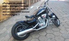 Para - lama Traseiro Honda Shadow 600 Pneu até 180mm de largura 70cm acompanha kit fixação na internet