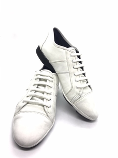 Zapatilla tres pisadas blanca
