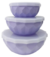 SET DE 3 BOWLS CON TAPA DECO MODA LILA