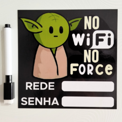 Ímã de Geladeira No Wi-fi No Force Anotações Rede e Senha Wi-fi c/ caneta com ímã 14x14cm - comprar online