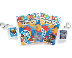 Chaveiro Acrílico + Tag Autismo 3x4cm - comprar online