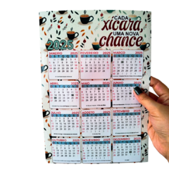 Calendário 2025 CAFÉ 21x30cm Cada Xícara Uma Nova Chance