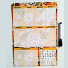 Lousa Planner Magnético Margaridas 21x30cm na internet