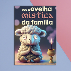 Ímã de Geladeira Ovelha Mística da Família