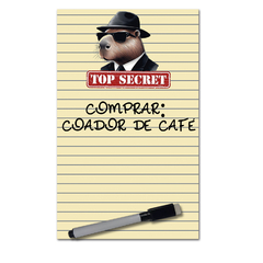 Mini Planner Magnético Capivara Anotações c/ Caneta Ímã 12x19,5 cm - comprar online