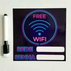 Ímã de Geladeira p/ anotar senha WI-FI 14x14 c/ caneta ímã - comprar online