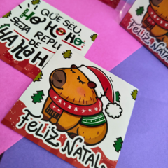 Kit 2 Ímãs de Geladeira – Capivara de Natal!  na internet