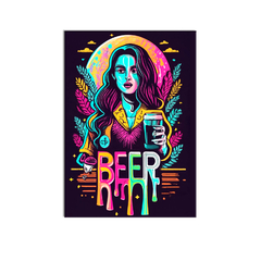 Placa Decorativa Cerveja Psicodélico - comprar online