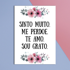 Ímã de Geladeira Ho'oponopono Frases