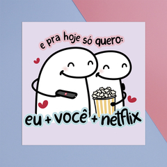 Ímã de Geladeira Flork Netflix 7,5x7,5cm