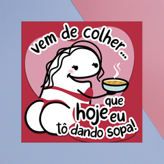 Ímã de Geladeira Flork Sopa 7,5x7,5cm