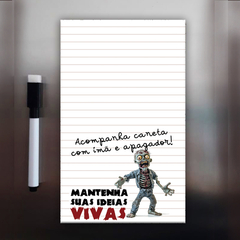 Mini Planner Magnético Zumbi Mantenha Suas Ideias Vivas