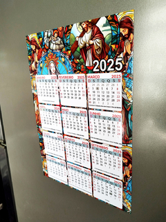 Calendário 2025 Cristão Jesus Arte Sacra 21x30cm na internet