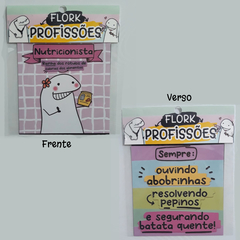 Pacote 2 Ímãs de Geladeira Flork Profissões 7,5x7,5cm Frente e Verso - comprar online