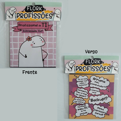 Pacote 2 Ímãs de Geladeira Flork Profissões 7,5x7,5cm Frente e Verso - comprar online