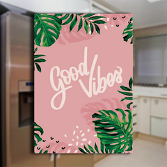 Ímã de Geladeira Decorativo Good Vibes 6x8,5cm