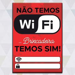 Placa Decorativa p/ anotar Wi-fi - comprar online