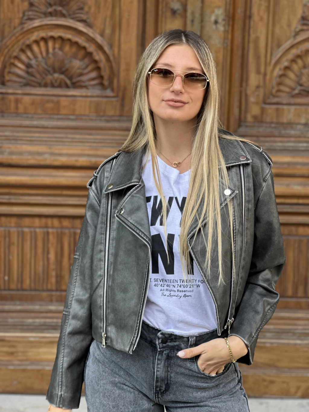 Campera Eco Cuero Badra