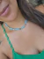 Colar Cristais Azul Leitoso com Olhos Grego em Murano - comprar online