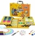 SET VALIJA METÁLICA ARTE ESCOLAR DIDÁCTICO 145 PIEZAS