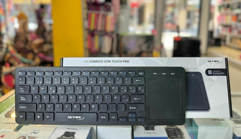 TECLADO INALÁMBRICO PARA TV NETMAK CON TOUCHPAD