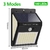 3 modo à prova dwaterproof água 230 led solar sensor de movimento luzes ao ar livre luz solar rua alimentado lâmpada de parede para decoração do jardim 1-4 pces
