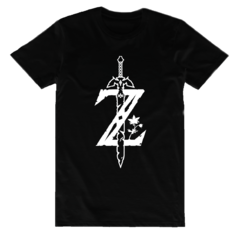 Camiseta Zelda Logo Sword Nerd Geek 100% Algodão
