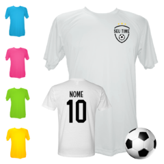 Camiseta Time Personalizada com Nome e Número Dryfit Futebol