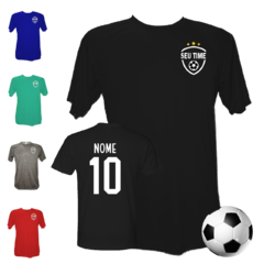 Camiseta Time Personalizada com Nome e Número Dryfit Futebol #2