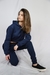 Cropped Moleton Azul Marinho - UNISSEX - comprar online