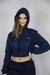 Imagem do Cropped Moleton Azul Marinho - UNISSEX
