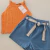 Conjunto tricô com shorts jeans - comprar online
