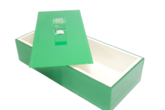 Caixa Verde Retangular na internet