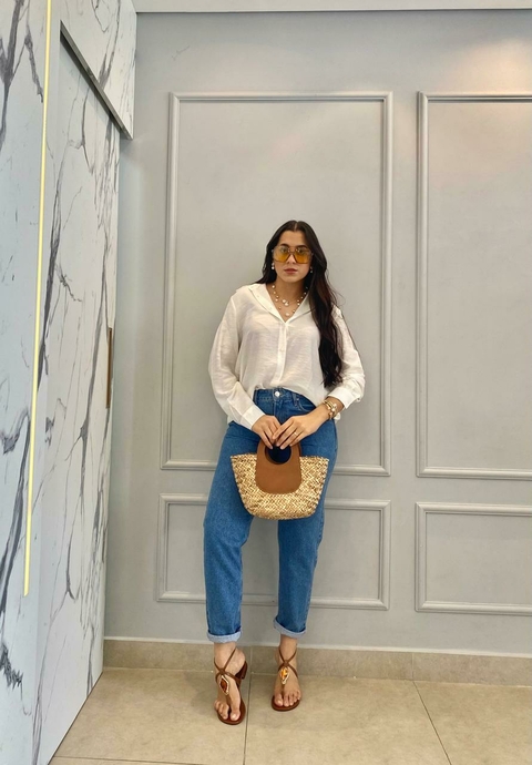 Camisa Zara Branca - comprar online