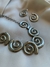 Conjunto de colar e brinco Espiral