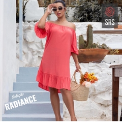 Vestido ciganinha goiaba