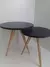 Set x2 mesas nórdicas Negras - tienda online