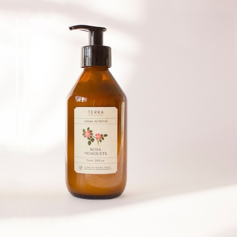 Crema nutritiva y regeneradora de Rosa Mosqueta x 250 cc - Terra Cosmética Natural